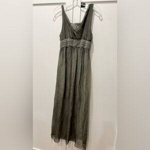Elegant Gray Maxi Dress